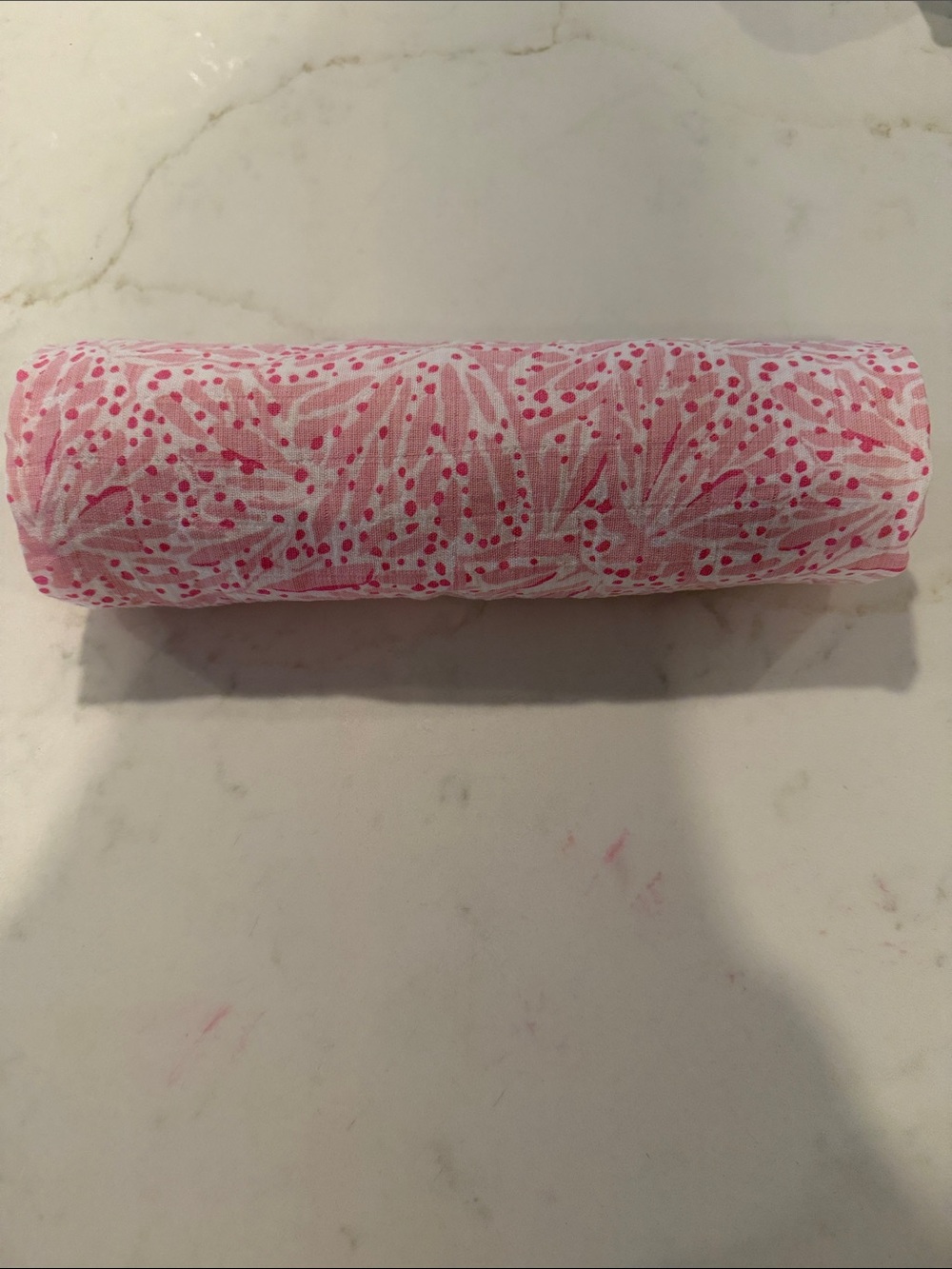 Lilly Pulitzer Pink Dot & Leaf Print Swaddle